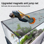 Durable Magnetic Fish Tank Lid Cover DIY Easy Installation Aquarium Anti-jump Net Turtle Tank Net Aquarium