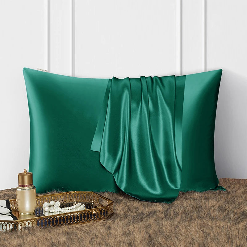 DISANGNI 22 Momme 100% Natural Mulberry Silk Pillowcase for Hair and Skin - Double-Sided Pure Silk, Invisible Zipper Design, 1PC