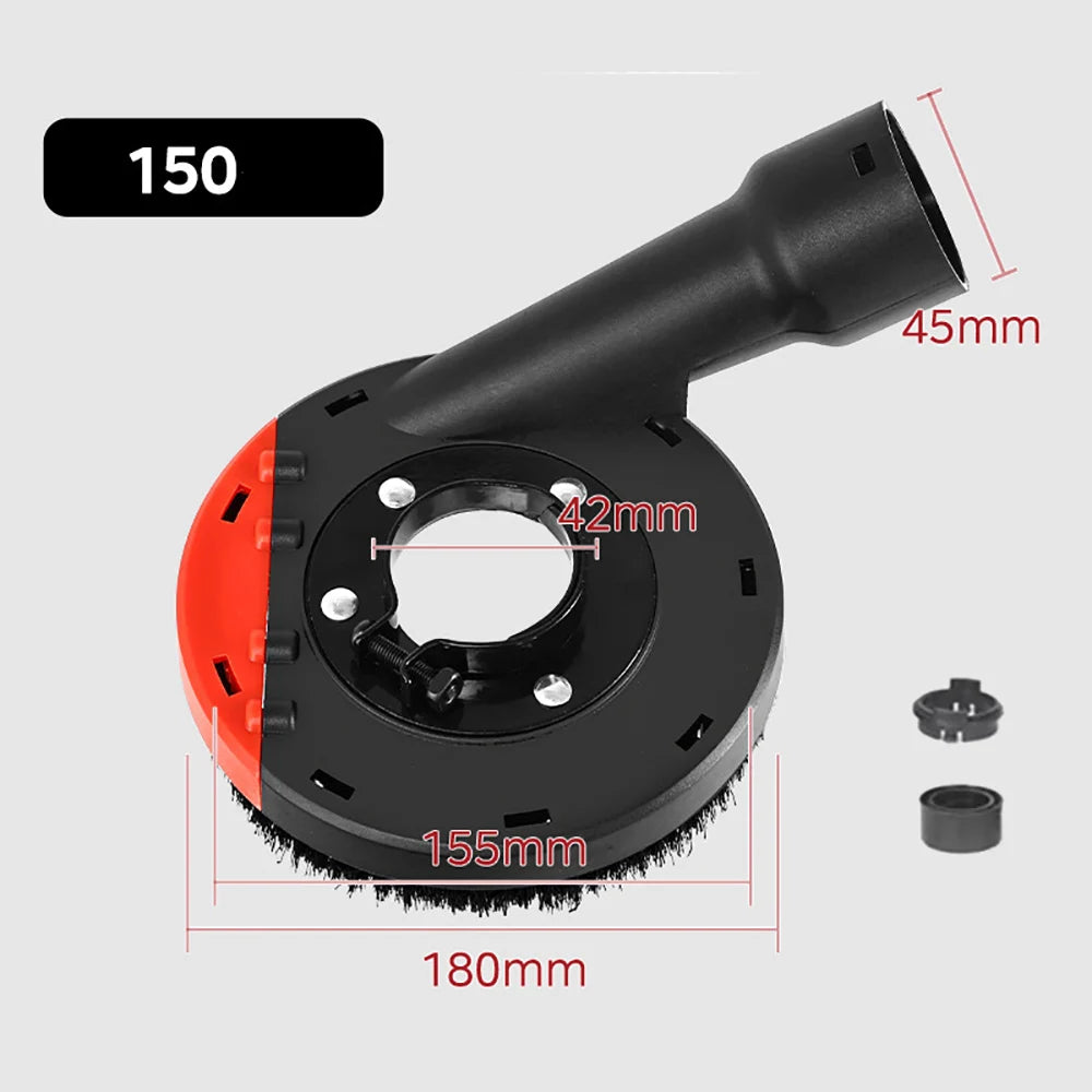 Angle Grinder Dust Shroud Cover for Concrete Surface Grinding, 100-115mm/125mm/150mm