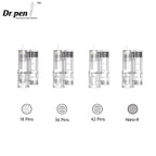 Dr. Pen H6 Microneedling Cartridge Needles 5pcs - 18/36/42 Pin or Round Nano