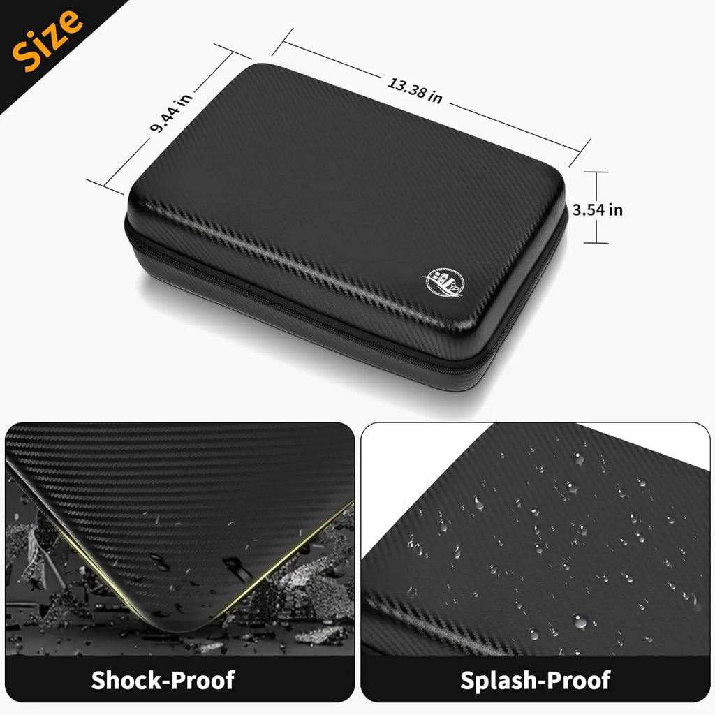(Case only) Hard Travel Case for Hair Clippers, Hair Cutting Barber Supplies Organizer Bag, Trimmer Storage Holder for Ufree