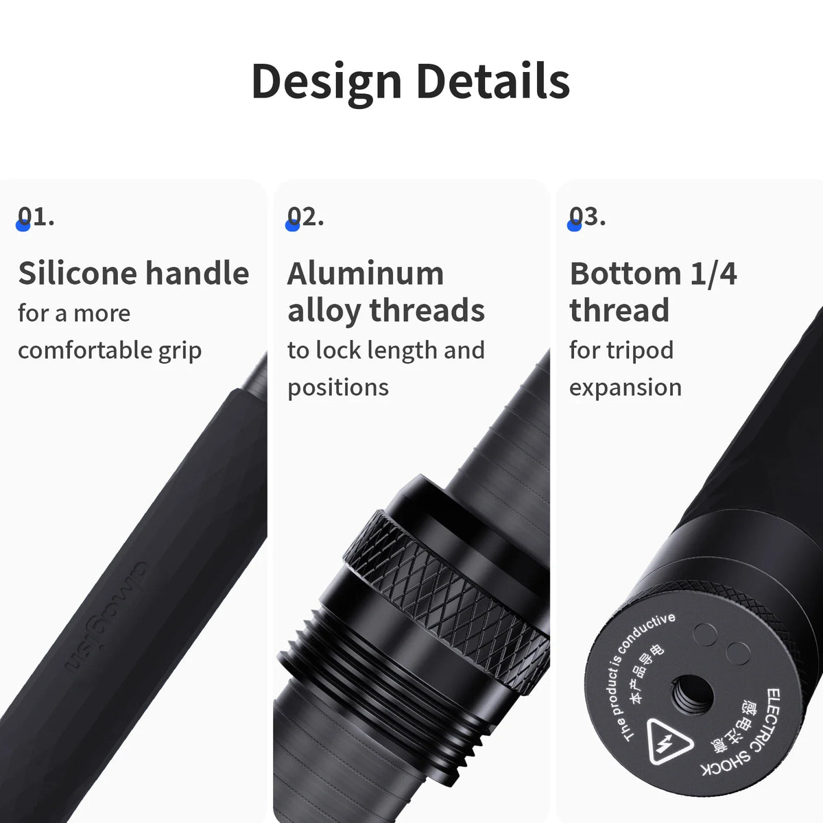 3m Invisible Selfie Stick Carbon Fiber Extended Monopod 118" for Gopro 13 Insta360  X4 X5 DJI Osmo 360/Action 5 Pro Accessories