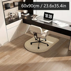 Solid color computer chair mat flannel floor mat thickened desk swivel chair arched carpet study soft dressing table foot mat