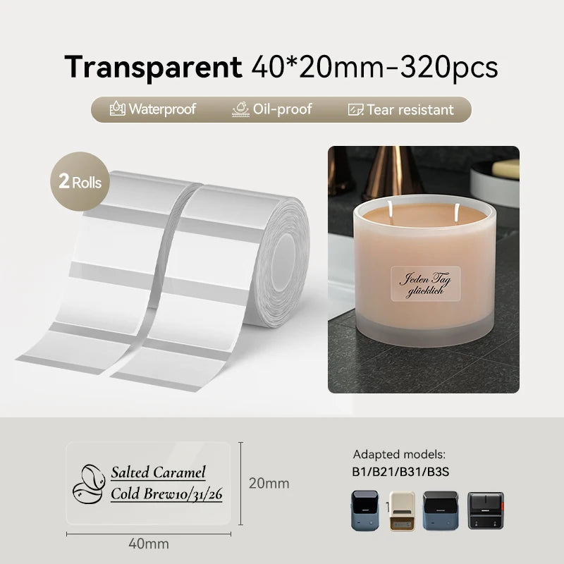 Clear40x20--2rolls / China Mainland