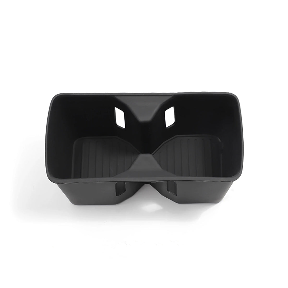 for Hyundai Santa Fe 2024 2025 2026 Water Cup Holder Storage Box Silicone Shock-Absorbing Cup Tray Tidying Car Accessories