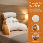 Reading Pillow for Adults, Ergonomic Back Wedge Support, with Cooling Cover for Watching TV, Gaming, Working & Recovery