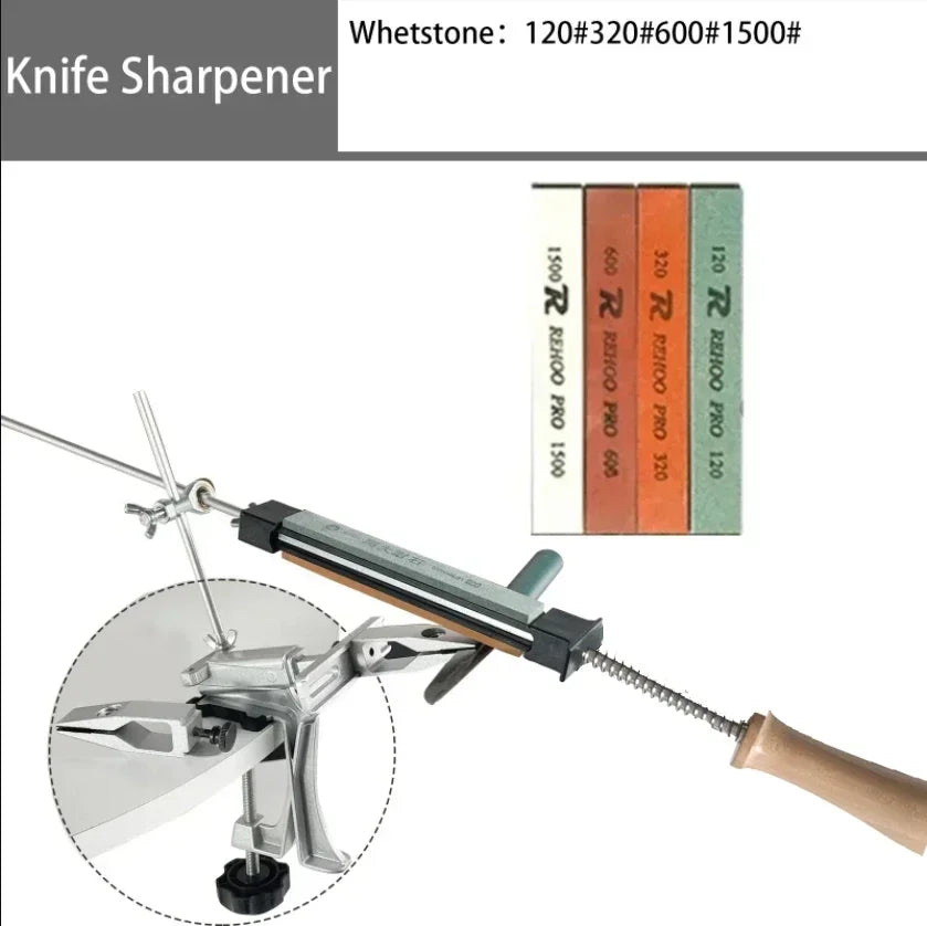 Angle Fixed Knife Sharpener Professional Sharpening Stone Kitchen Grinding System Honing Diamond Grinder Woodwork Tool Whetstone