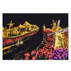 DIY A3 City Landmarks Paris London Night Scene Scratch Painting With Tool Scenery Landscape Colorful Scratch Art Room Decor Gift