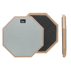 SLADE 8 Inch 12 Inch Drum Practice Pad Rubber Wooden Dumb Drum Pad Mute Training for Jazz Drums Exercise Beginners