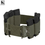 KRYDEX Tactical Elastic Cummerbund Quick Release Strap w/ 8 Mag Pouches, Black/Camo/Coyote/RG