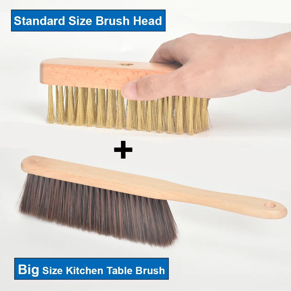 SHANGPEIXUAN Professional Pizza Oven Copper Brush Scraper Household Grill Brass Cleaning Brush with 21 inch Aluminium Handle