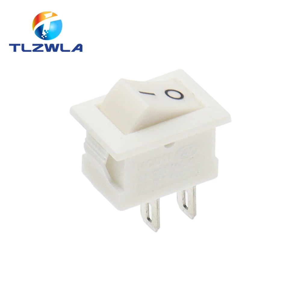 KCD11 Mini Rocker Switch 10x15mm 100pcs 2/3 Pin ON-OFF or ON-OFF-ON 3A 250VAC