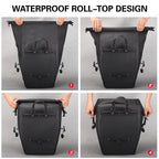 SAHOO 10L / 20L Waterproof Cycling Trunk Bag Large Capacity Bicycle Rear Rack Bag Bike Pannier Travel Bag Mtb Bike Accessories