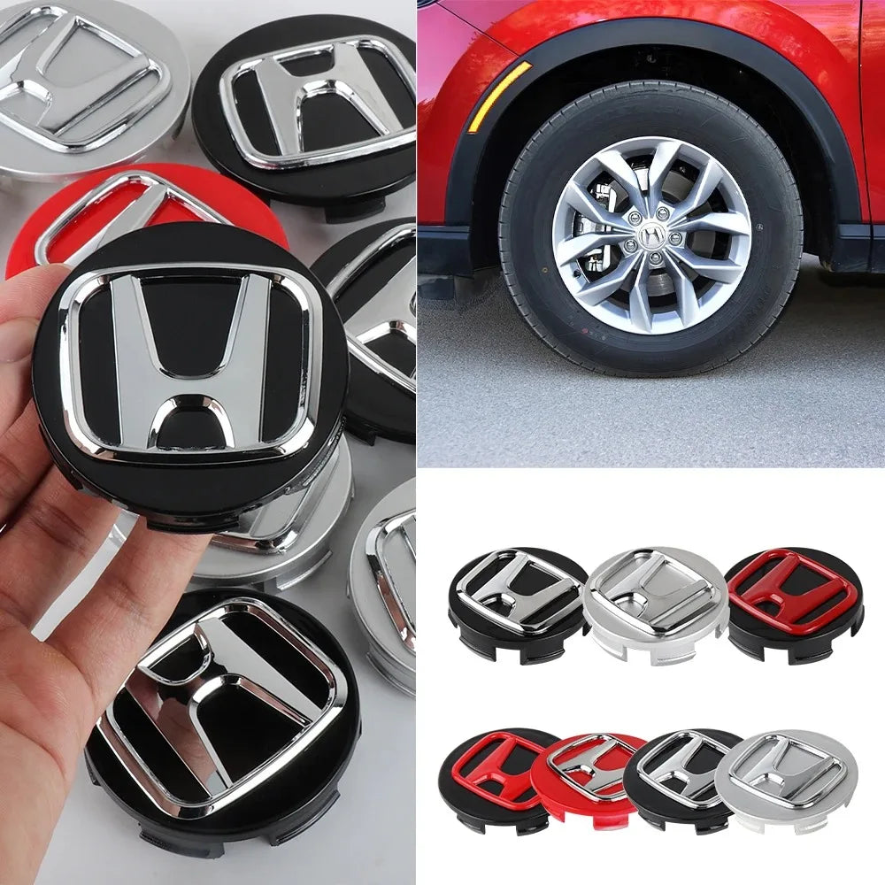 4pcs 69mm Car Wheel Center Hub Caps Dustproof Cover Emblems for Honda Accord CRV XRV Civic Odyssey Rim Hub Emblemem