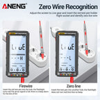ANENG 681 Rechargable Digital Professional Multimeter Non-contact Voltage Tester AC/DC Voltage Meter LCD Screen Current Tester