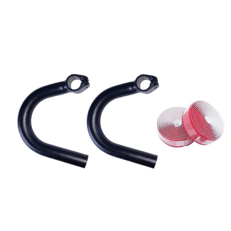 Bicycle Vice Bar Ends Handlebar Mountain Bike Conversion Road Bike Bent Handlebar Aluminum Alloy Bent Bar Auxiliary Handlebar