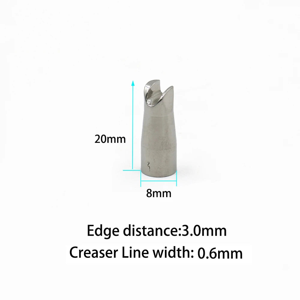 Leather Edging and Creasing Machine Electric Creaser Linear Tool Iron Tips Optional for Hot Process Grooving Edge Sealing Work