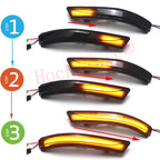 For Hyundai I30 / I30N PD Hatchback 2016-23 Elantra AD GT 16-22 2pcs Flowing Mirror Dynamic LED Turn Signal Light Car Styling