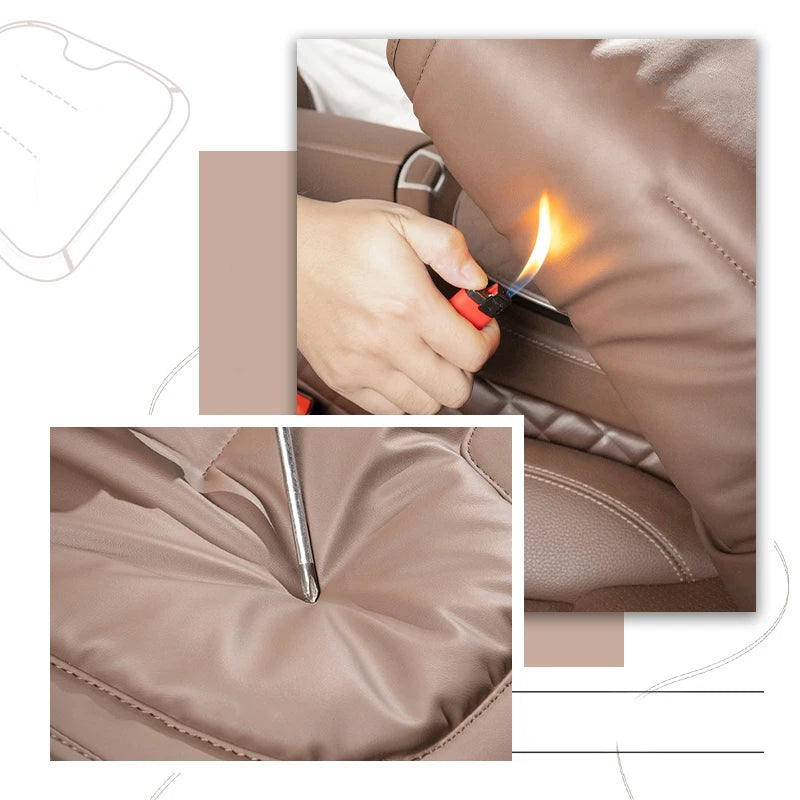 Universal Car Seat Cover Leather Cars Seat Waist Cushion Covers Four Season Auto Interior Seats  Protection Pad Car Accessorie
