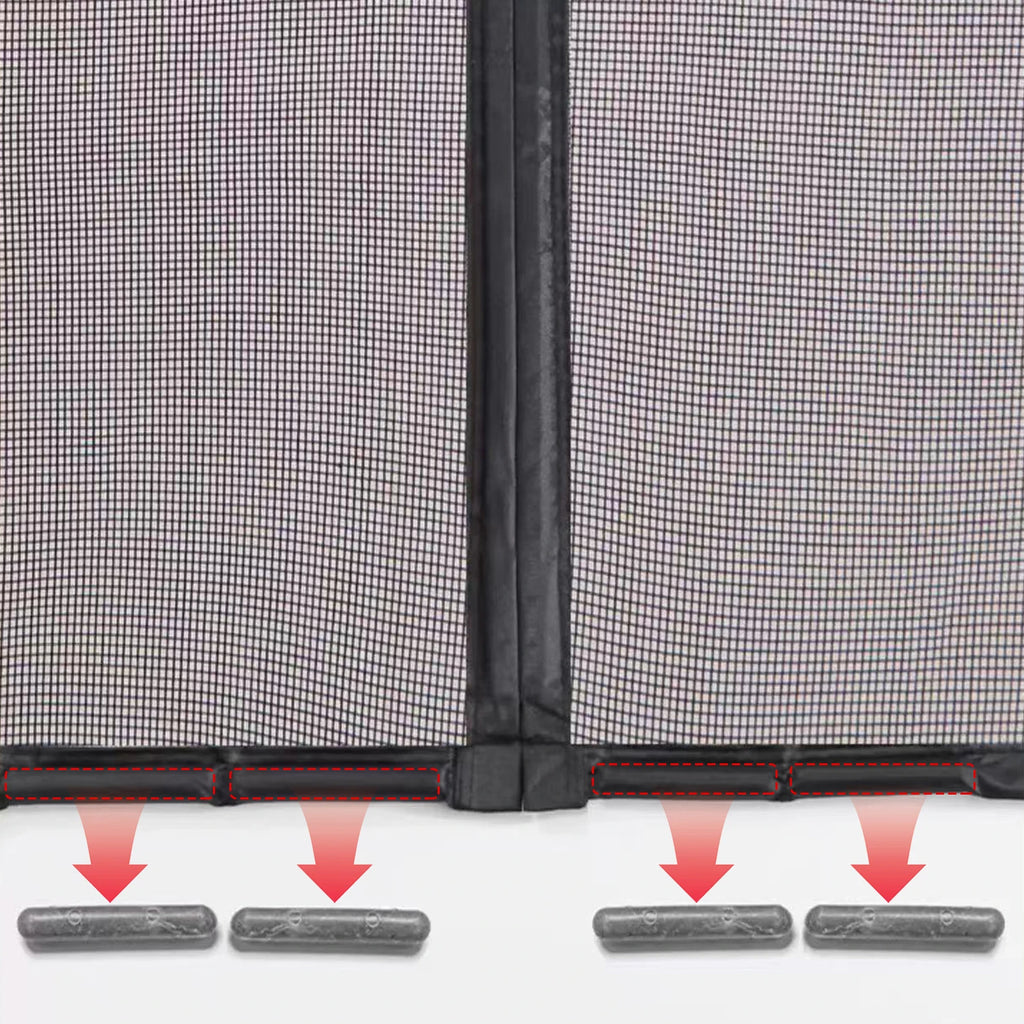 Magnetic screen door, hands-free mesh curtain, child and pet friendly, heavy-duty mosquito net, easy to install，Auto-Close