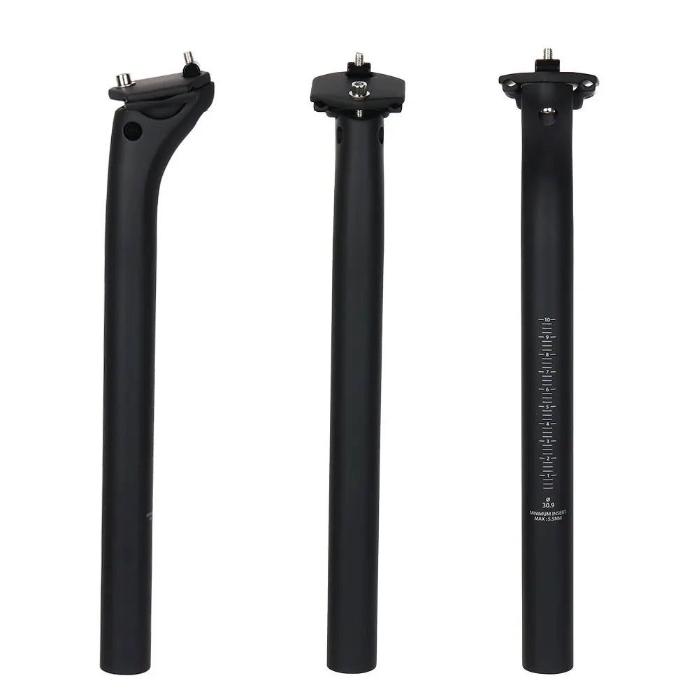ELITAONE MTB Carbon Seat Post 27.2/30.9/31.6mm Offset 20mm Road Bike Seatpost with Carbon Fiber Base Cover