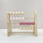 Nordic Wooden Abacus for Kids Room Desktop Decoration Baby Early Learning Math Educational Toy Natural Wood Nursery Decor