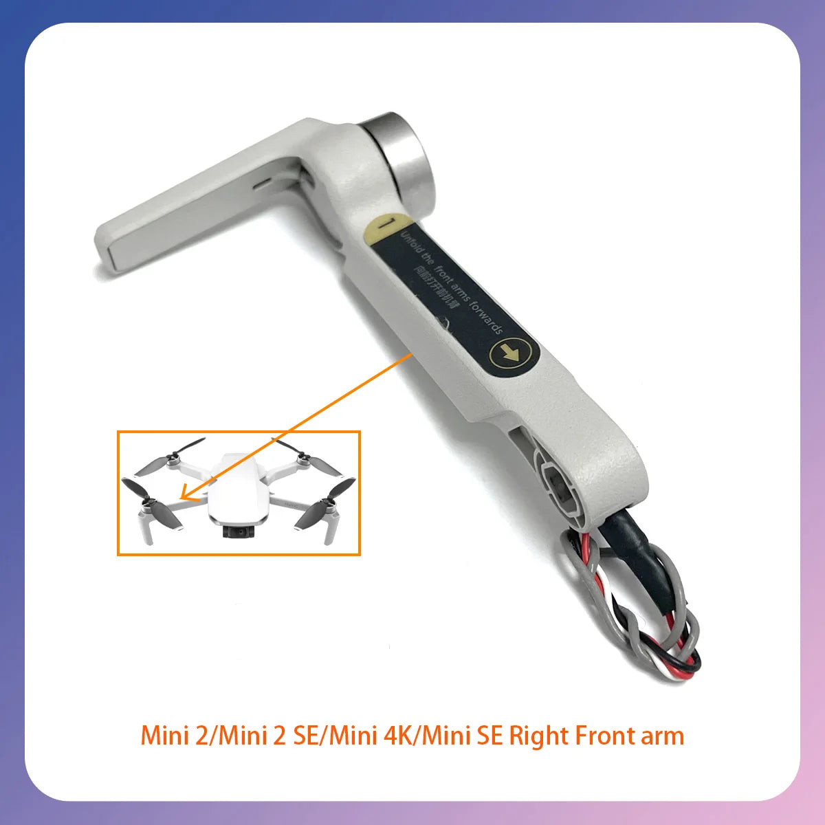 Original Mini 4K front, rear, left, and right arm rotation with smooth and seamless operation for DJI Mini series repair parts