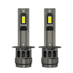 2pcs Mini LED Headlight Bulbs with Fan 6000K 12V/24V - H1/H4/H7 Options