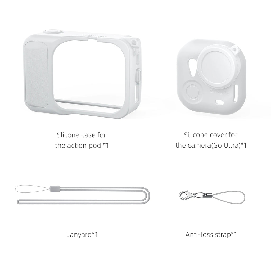 For Insta360 GO Ultra Silicone Case for Insta 360 Ultra Action Camera Protective Cover With Lens Protection Film Accessories