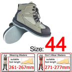 Fishing Shoes, Outdoor Fly Fishing Boots, Felt or Rubber Sole Sea River Reef Rock Fishing Boots, Hunting Fishing Waders Boots