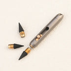 Titanium Alloy MINI Eternal Pencil Needn‘t  Shave Erasable Pencil Portable Key Pendant Pocket Pen Emergency Writing 2 Pen Tips