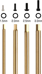 4pcs 1.5mm 2.0mm 2.5mm 3.0mm Hex Screw Driver Screwdriver Set for Racing Drone Helicopter Cars Boat RC Parts