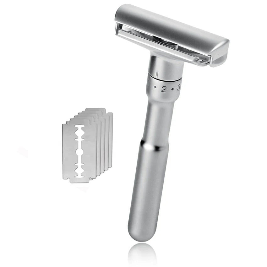Barbershop Accessories Men's Shaving Machine Manual MEN'S Double-Edged Razor 1-6 Settings Beauty Tool Razor