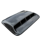 40cm Universal Car Air Flow Decorative Intake Hood Scoop Bonnet Vent Sticker Cover Hood Geared to fit any FLAT Hood Vehicle