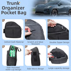 Car trunk side cubby organizer pocket bag for Toyota RAV4 XA60 2026, black