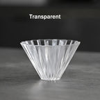 Hand-made Coffee Drip Filter Cup for Household Use 1-2 People Origami Filter Cup V-shaped Resin Cake Cup Anti-fall Filter