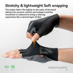 ROCKBROS Summer Cycling Gloves Lightweight Elastic Breathable Half Finger Gloves High Density Cushion Palm Pad Cycling Gloves
