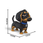 Knew Built Four styles of expressive micro particle mini cat building blocks, orange and cow models, favored by pet enthusiasts