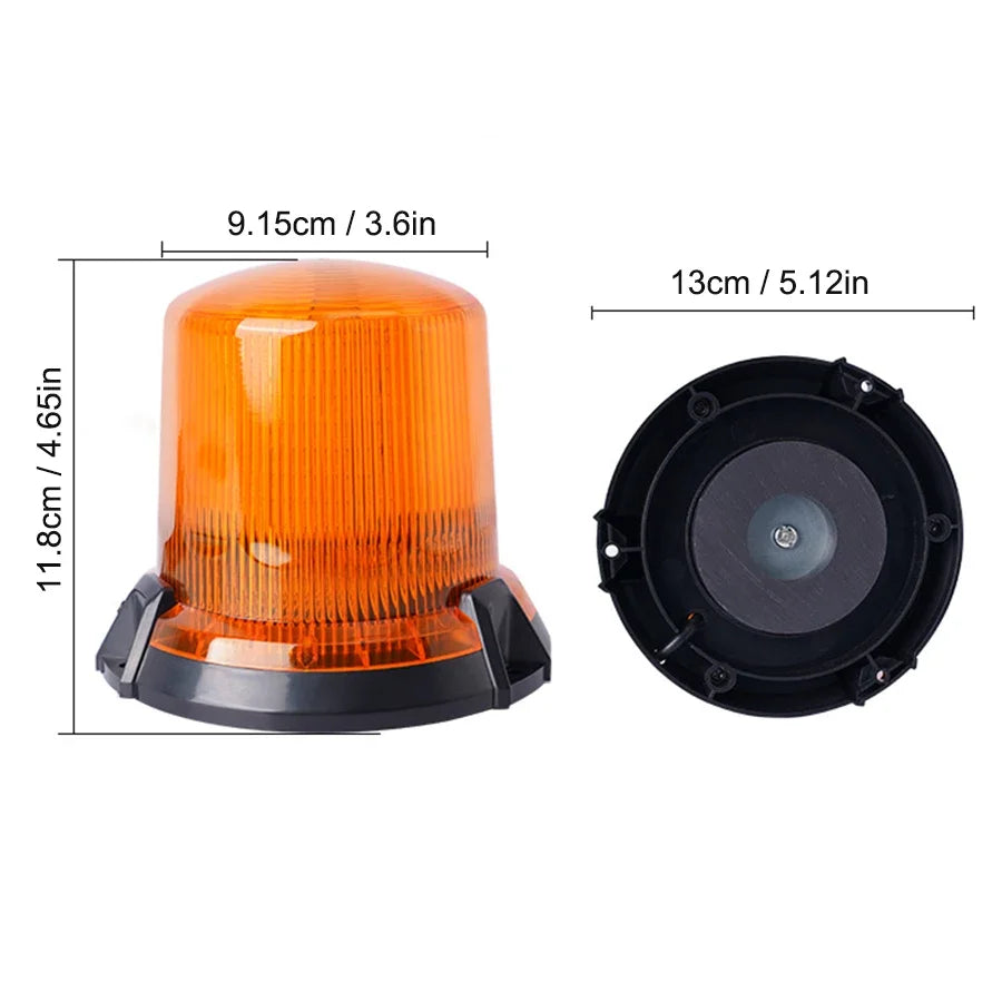 90 Led Car Strobe Light Emergency Car Rotating Traffic Indication Flash Beacon Light LED Orange Blue Red Flash Car Warning Light
