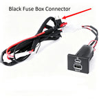 Dual USB Car Charger for Ford Focus 2 Mk2 2009-2011 QC3.0 + Type-C PD Fast Charging Socket No Wiring Damage