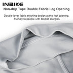 INBIKE Men's Cycling Bib Shorts High-Waisted Breathable with Pockets Black/Off-White/Olive