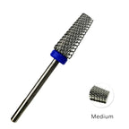 HYTOOS Flat Tapered Cross Teeth Bit 3/32 Carbide Nail Drill Bits Remove Gel Manicure Cutter Electric Drills Nails Accessorie