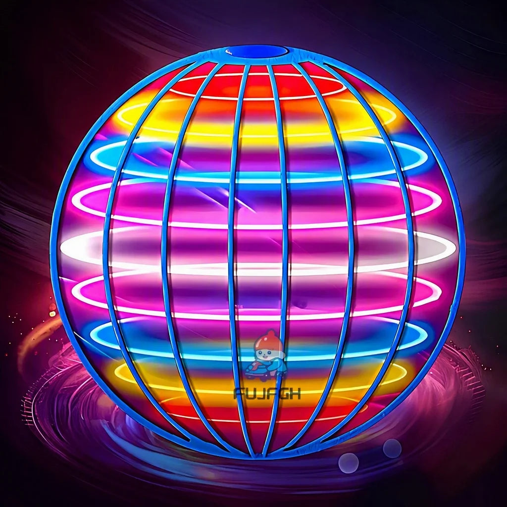 Flying Ball Suspension Color LED Automatic Boomerang Ball Black Tech Magic Ball Flying Toys Gyroscopic Anti-Gravity For Children
