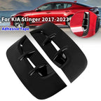 For Kia Stinger 2017-2023 2Pcs Car Side Vent Sticker Air Flow Fender Exterior Air Intake Fender Decor Cover Trim Accessories