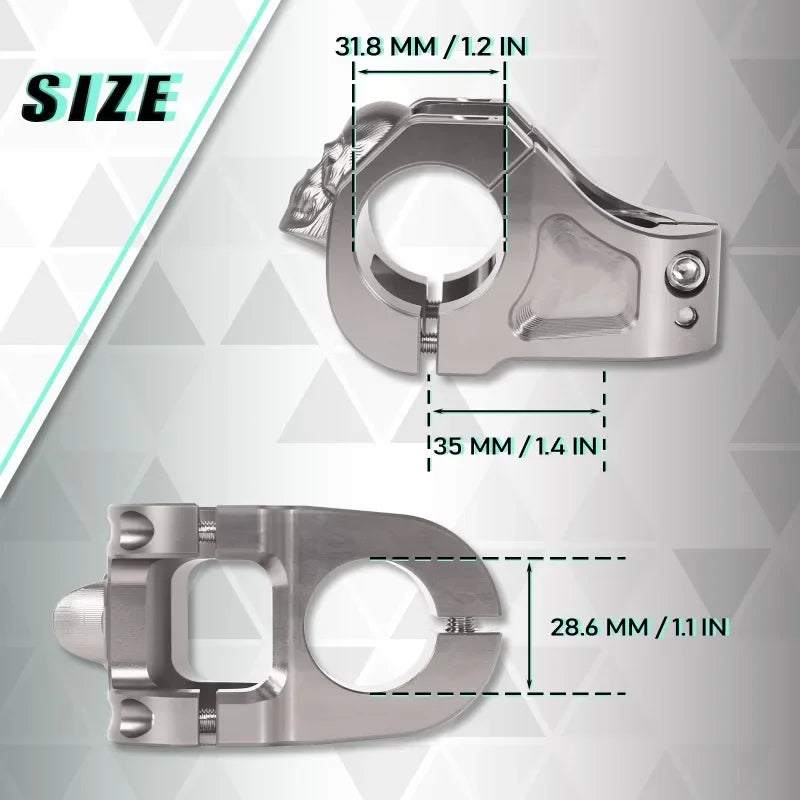 BUCKLOS Mtb Power CNC Short 35mm Bike Stem Aluminum High-strength Power Bicycle Mtb Ultralight Durable Road Skull Bike Part