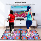 Dance Mat Girls Kids, Upgraded Models Double Anti-Slip Durable Musical Dance Mat with Wireless Receiver,with 58 Games 100 Music