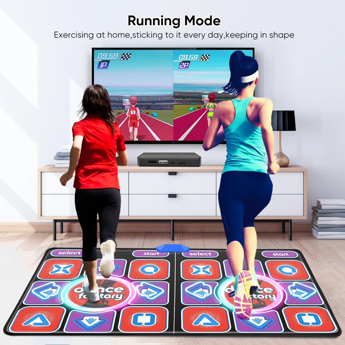 Dance Mat Girls Kids, Upgraded Models Double Anti-Slip Durable Musical Dance Mat with Wireless Receiver,with 58 Games 100 Music