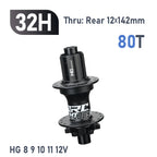 New ARC MT009 4 IN 1 Pro Front Rear Bicycle Hub Mountain MTB Bike Hub Sealed Bearing DT Ratchet 80T Bicycle Hubs 8-12Speed