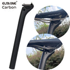 ELITAONE MTB Carbon Seat Post 20mm Offset 25.4-31.6mm Clamp 350-450mm Length Mountain/Road Bike Seatpost Lightweight Design