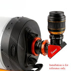 Large SCT to 2-inch Coaxial Lockable Full-Pass Optical Interface for Celestron C925/C11/C14HD Connects to 2-inch Astronomical